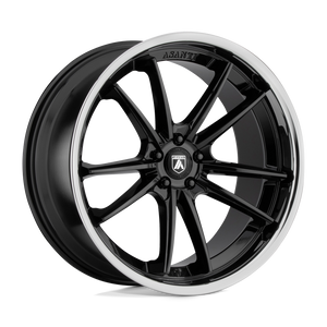Asanti Black ABL-23 SIGMA BLANK 22X10.5 +25 GLOSS BLACK CHROME LIP
