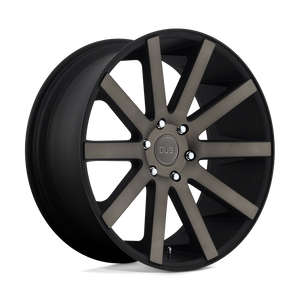 DUB 1PC S121 SHOT CALLA 5X139.7 24X10 +25 MATTE BLACK DOUBLE DARK TINT