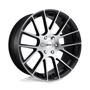 DUB 1PC S206 LUXE 6X139.7 22X9.5 +20 GLOSS BLACK BRUSHED