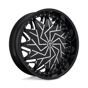 DUB 1PC S231 DAZR BLANK 26X10 +5 GLOSS BLACK MILLED