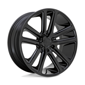 DUB 1PC S256 FLEX 5X139.7 24X10 +25 GLOSS BLACK