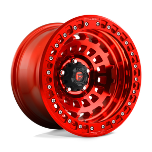 Fuel 1PC D100 ZEPHYR BEADLOCK 5X127 17X9 -15 CANDY RED