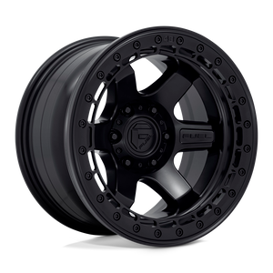 Fuel 1PC D122 BLOCK BEADLOCK 6X139.7 17X8.5 +0 MATTE BLACK WITH MATTE BLACK RING