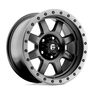 Fuel 1PC D551 TROPHY 5X114.3 17X8.5 -6 MATTE BLACK GUN METAL RING