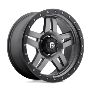 Fuel 1PC D558 ANZA 6X139.7 20X9 +20 MATTE GUN METAL BLACK BEAD RING