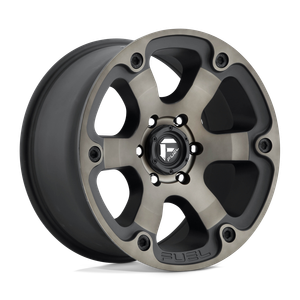 Fuel 1PC D564 BEAST 8X165.1 20X12 -44 MATTE BLACK DOUBLE DARK TINT