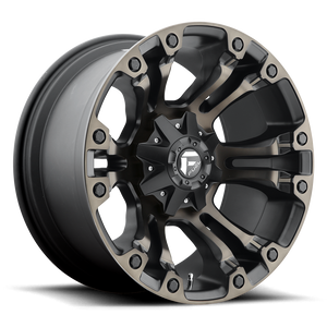 Fuel 1PC D569 VAPOR 6X139.7 20X9 +35 MATTE BLACK DOUBLE DARK TINT