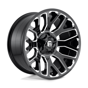 Fuel 1PC D607 WARRIOR 8X180 20X9 +1 GLOSS BLACK MILLED