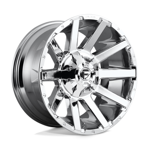 Fuel 1PC D614 CONTRA 8X165.1 20X10 -18 CHROME PLATED