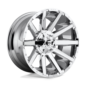 Fuel 1PC D614 CONTRA 8X180 22X10 -18 CHROME PLATED