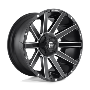 Fuel 1PC D616 CONTRA 8X180 22X12 -44 MATTE BLACK MILLED