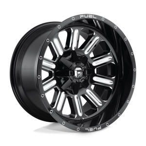Fuel 1PC D620 HARDLINE 8X165.1 17X9 +1 GLOSS BLACK MILLED