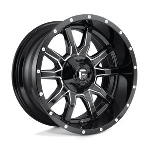 Fuel 1PC D627 VANDAL 5X139.7/5X150 20X10 -18 GLOSS BLACK MILLED