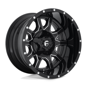 Fuel 1PC D627 VANDAL 8X170 20X12 -43 GLOSS BLACK MILLED