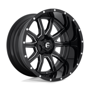 Fuel 1PC D627 VANDAL 5X139.7/5X150 22X12 -43 GLOSS BLACK MILLED