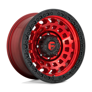 Fuel 1PC D632 ZEPHYR 8X170 17X9 +1 CANDY RED BLACK BEAD RING