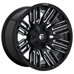 Fuel 1PC D649 SCHISM 8X180 20X10 -18 GLOSS BLACK MILLED