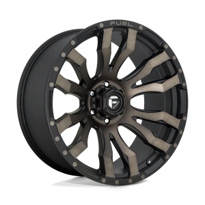 Fuel 1PC D674 BLITZ 6X139.7 22X10 -18 MATTE BLACK DOUBLE DARK TINT