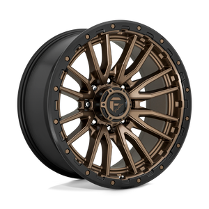 Fuel 1PC D681 REBEL 8X165.1 22X10 -18 MATTE BRONZE BLACK BEAD RING