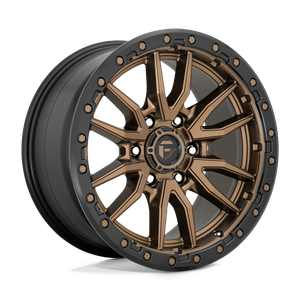 Fuel 1PC D681 REBEL 6X135 22X10 -13 MATTE BRONZE BLACK BEAD RING
