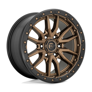 Fuel 1PC D681 REBEL 6X139.7 22X12 -44 MATTE BRONZE BLACK BEAD RING
