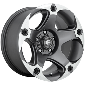Fuel 1PC D684 MENACE 6X139.7 17X9 +1 MATTE GUN METAL MACHINED