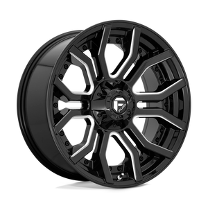Fuel 1PC D711 RAGE 5X127/5X139.7 20X10 -18 GLOSS BLACK MILLED