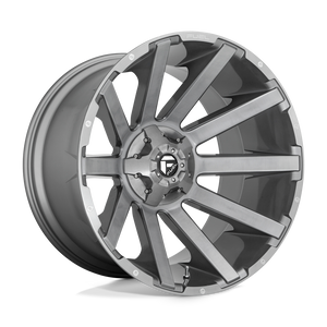 Fuel 1PC D714 CONTRA PLATINUM 6X135/6X139.7 22X10 -19 BRUSHED GUN METAL TINTED CLEAR