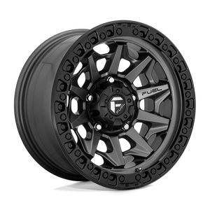 Fuel 1PC D716 COVERT 6X139.7 17X9 +1 MATTE GUN METAL BLACK BEAD RING