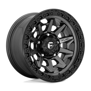 Fuel 1PC D716 COVERT 8X180 20X10 -18 MATTE GUN METAL BLACK BEAD RING