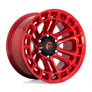 Fuel 1PC D719 HEATER 6X139.7 20X9 +1 CANDY RED MACHINED