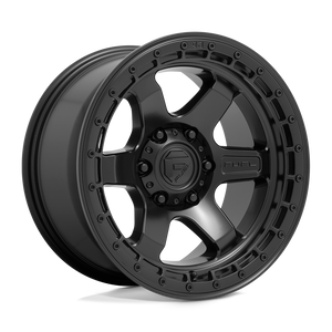 Fuel 1PC D750 BLOCK 6X139.7 18X9 +20 MATTE BLACK WITH BLACK RING