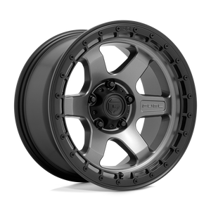 Fuel 1PC D752 BLOCK 6X120 18X9 +1 MATTE GUNMETAL WITH BLACK RING