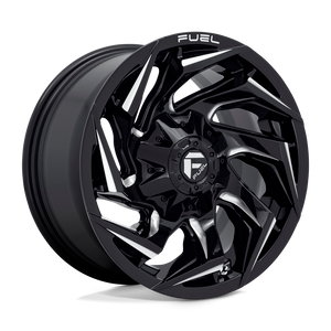 Fuel 1PC D753 REACTION 5X114.3/5X127 18X9 -12 GLOSS BLACK MILLED