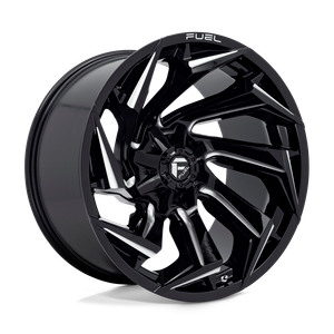 Fuel 1PC D753 REACTION 8X180 22X12 -44 GLOSS BLACK MILLED