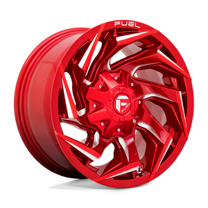 Fuel 1PC D754 REACTION 5X114.3/5X127 17X9 -12 CANDY RED MILLED