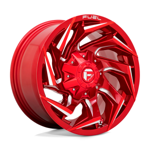 Fuel 1PC D754 REACTION 5X127/5X139.7 22X12 -44 CANDY RED MILLED