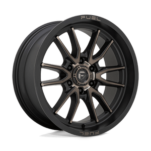 Fuel 1PC D762 CLASH 6X114.3 20X9 +1 MATTE BLACK DOUBLE DARK TINT