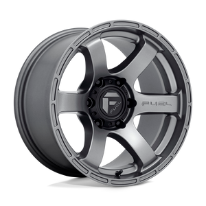 Fuel 1PC D767 RUSH 6X139.7 17X9 +1 MATTE GUN METAL