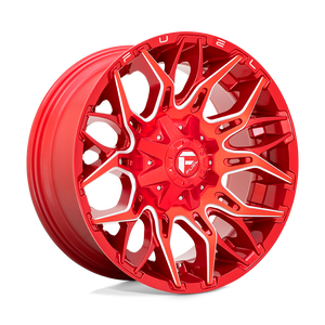 Fuel 1PC D771 TWITCH 8X170 22X12 -44 CANDY RED MILLED