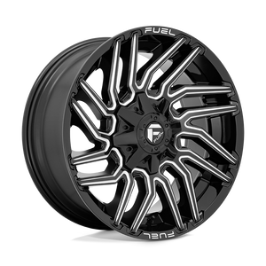 Fuel 1PC D773 TYPHOON 8X170 20X9 +1 GLOSS BLACK MILLED