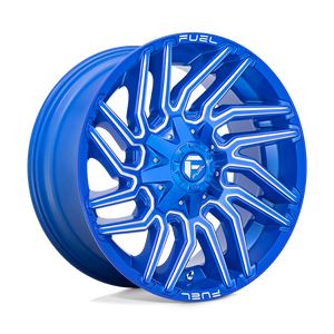 Fuel 1PC D774 TYPHOON 8X180 20X9 +1 ANODIZED BLUE MILLED