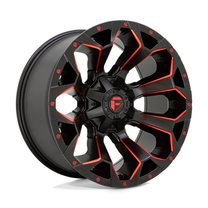Fuel 1PC D787 ASSAULT 6X135/6X139.7 20X10 -22 MATTE BLACK RED MILLED