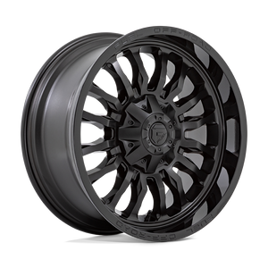 Fuel 1PC D796 ARC 8X180 22X10 -18 MATTE BLACK WITH GLOSS BLACK LIP