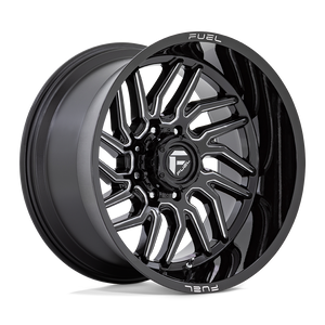 Fuel 1PC D807 HURRICANE 8X180 20X10 -18 GLOSS BLACK MILLED