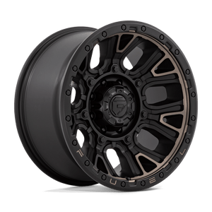 Fuel 1PC D824 TRACTION 8X170 20X10 -18 MATTE BLACK WITH DOUBLE DARK TINT