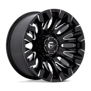 Fuel 1PC D828 QUAKE 8X180 20X10 -18 GLOSS BLACK MILLED