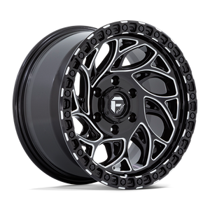 Fuel 1PC D840 RUNNER OR 5X127 18X9 -12 GLOSS BLACK MILLED