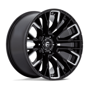 Fuel 1PC D849 REBAR 6X135 17X9 +1 GLOSS BLACK MILLED