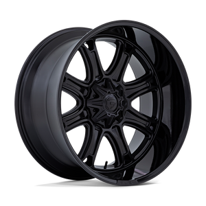 Fuel 1PC DARKSTAR 5X139.7/5X150 22X9 +1 MATTE BLACK WITH GLOSS BLACK LIP